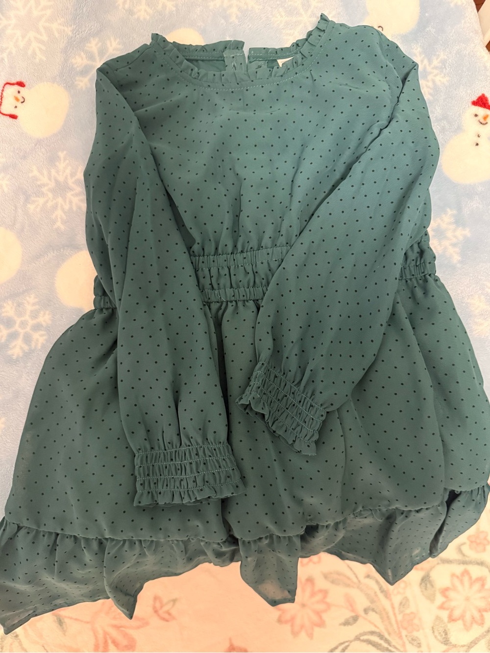 Carter’s girls Long-Sleeve Ruffle Dress